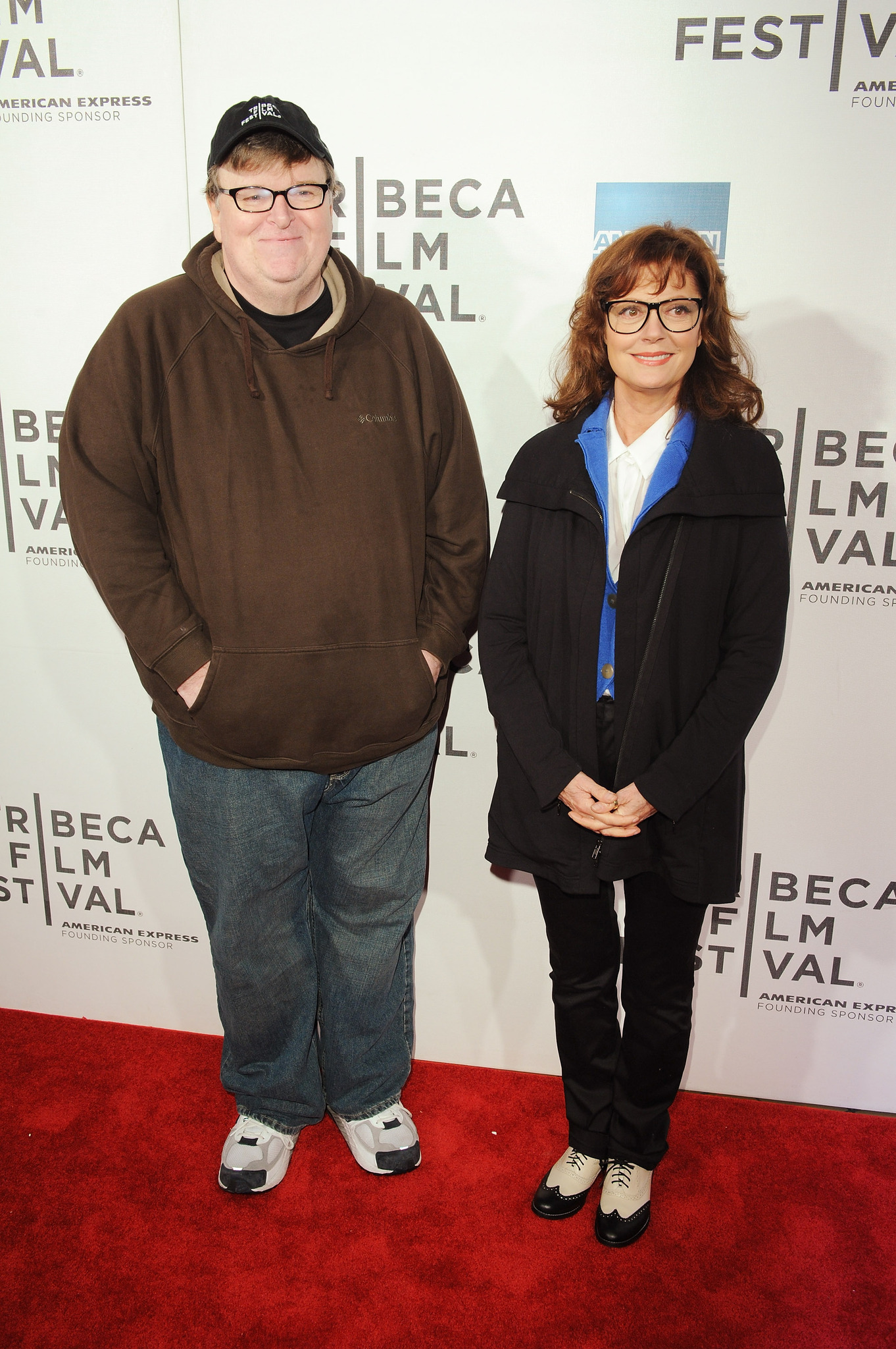 Susan Sarandon and Michael Moore