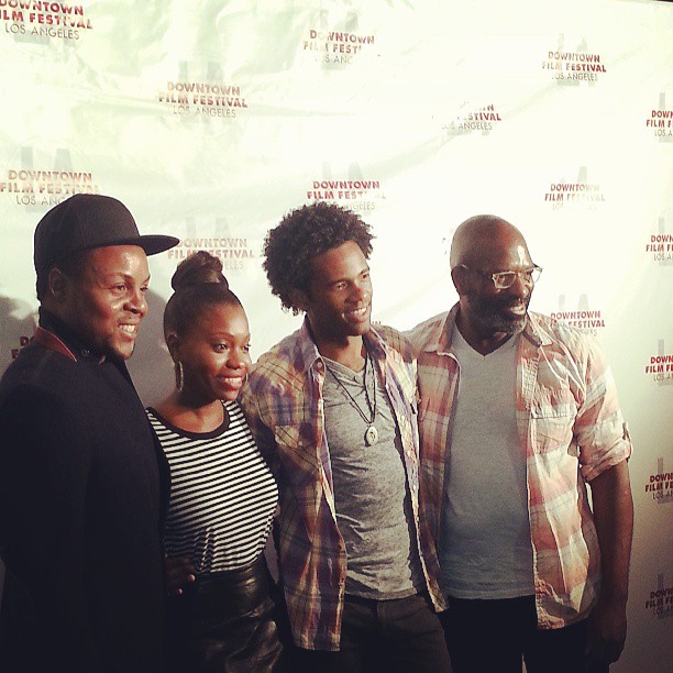 Downtown Film Festival L.A. (L to R) Michael Challenger, Monique Gall, Corey Wright, Bernard K. Addison