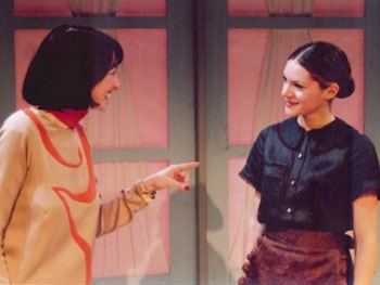 Myriam on stage at Metropolitan Playhouse, NYC