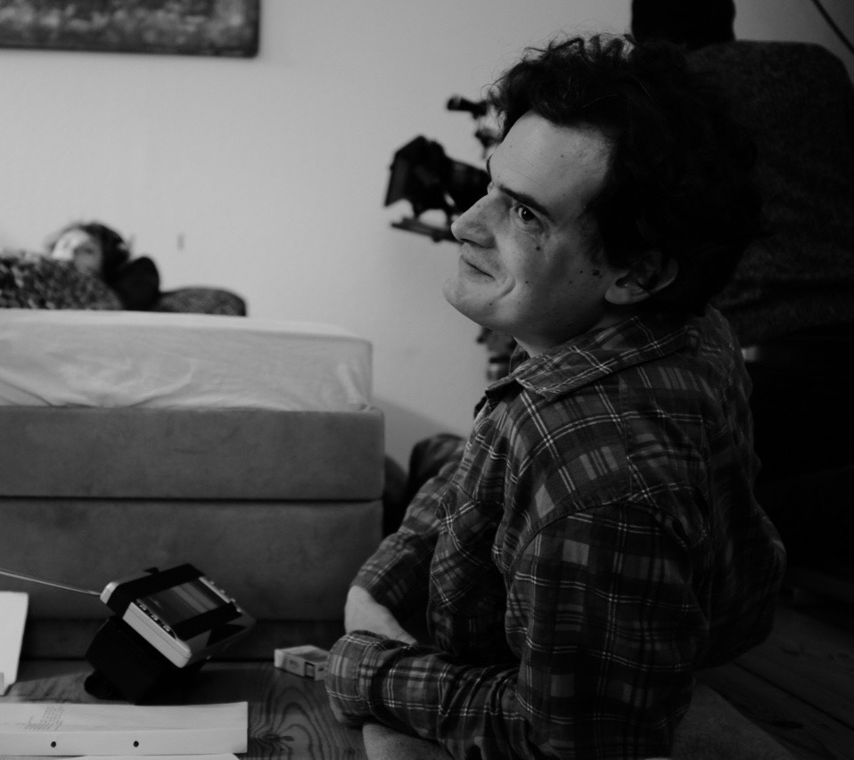 Director Kevin Berthold on the set of Kehrwoche