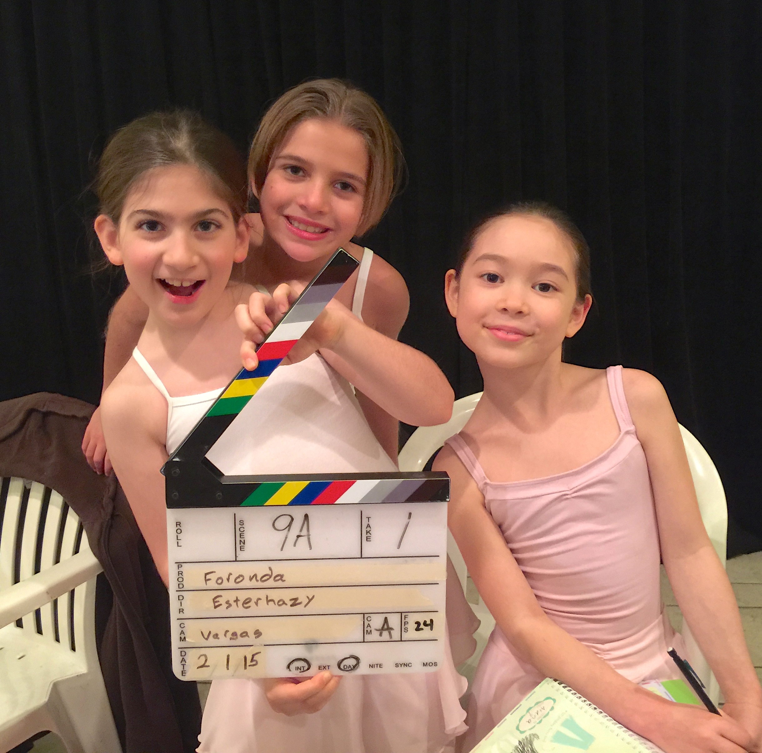 Ballerinas on set of Scallywags.