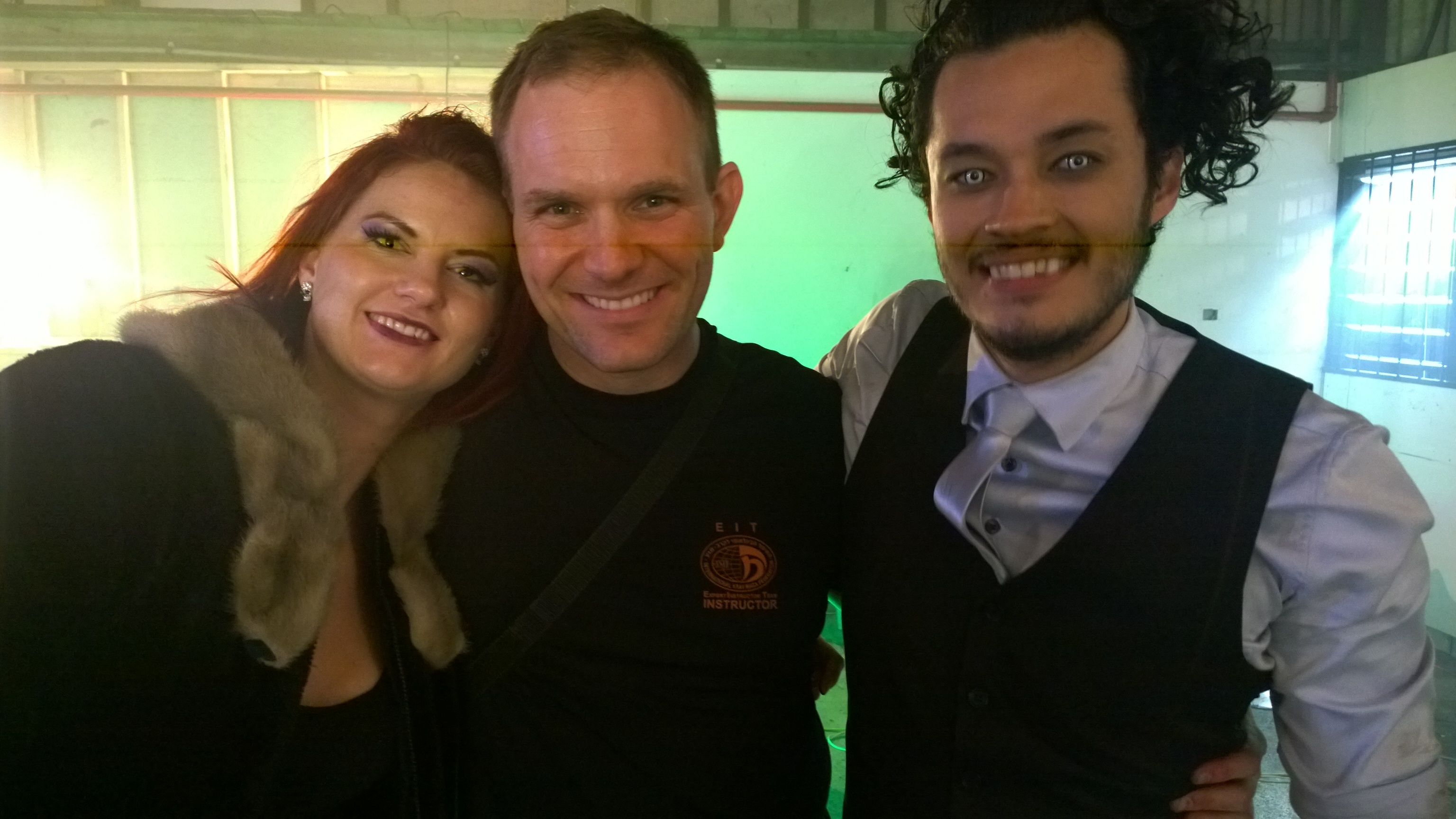 On set of Bite Club with Kathrin Kohl (Fighting She-wolf) and Matt McTaggart (Fighting Vampire).