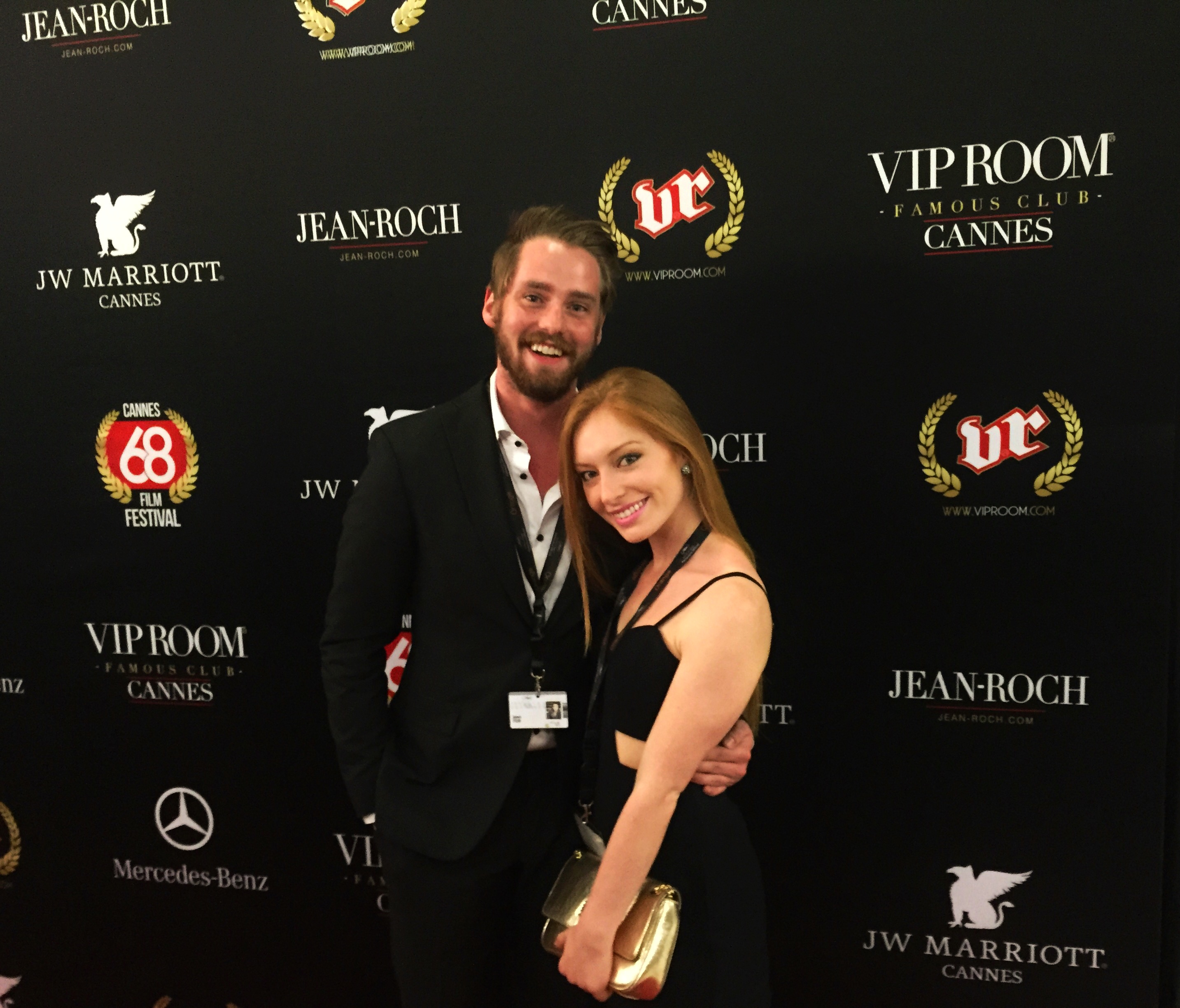 James Tyler and Mallory Snow at Festival de Cannes 2015.
