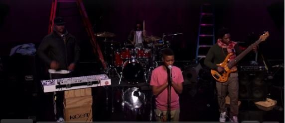 The Internet performing on Studio A