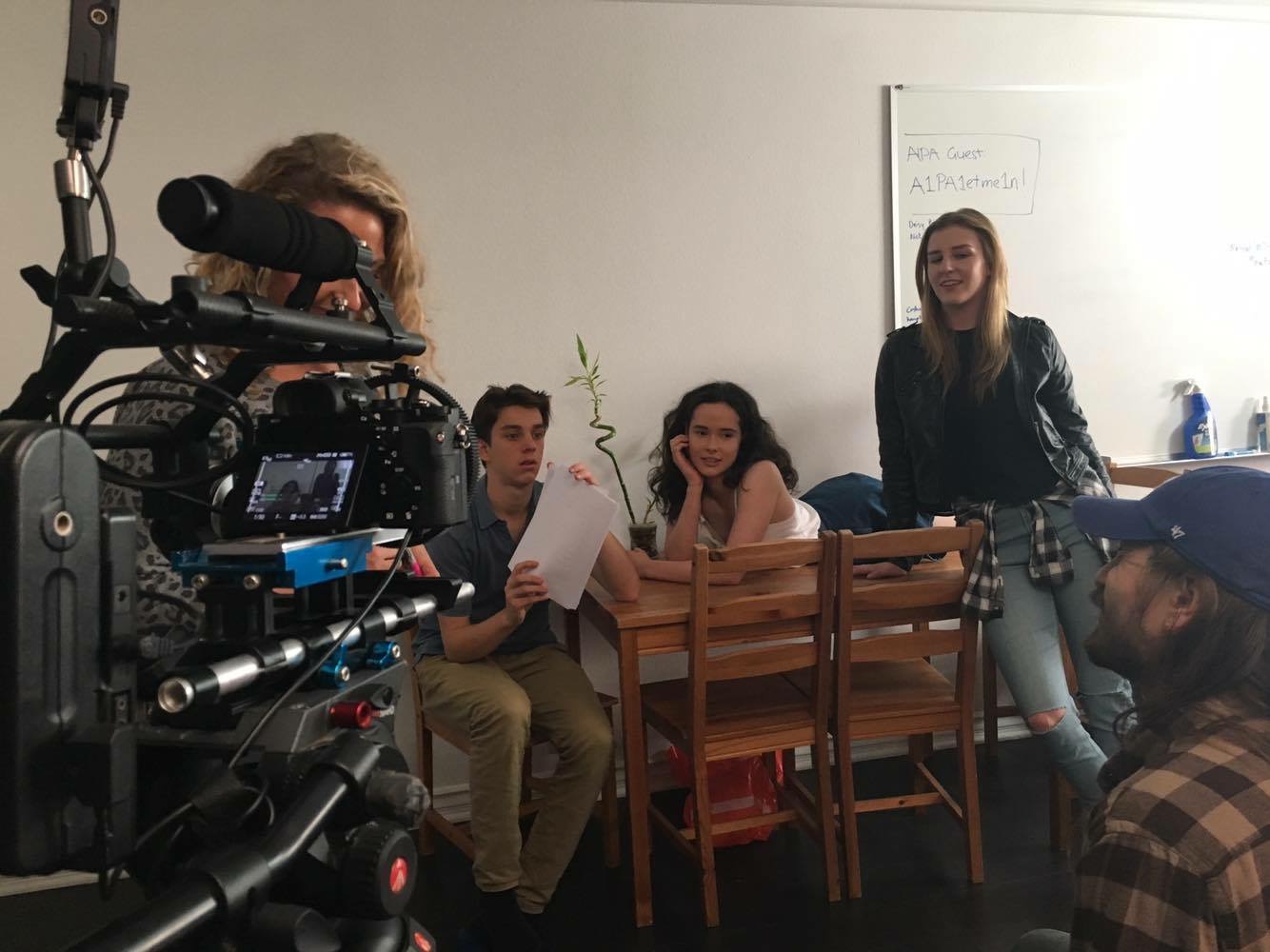 Filming the short, 'Sweet Dreams', in Los Angeles