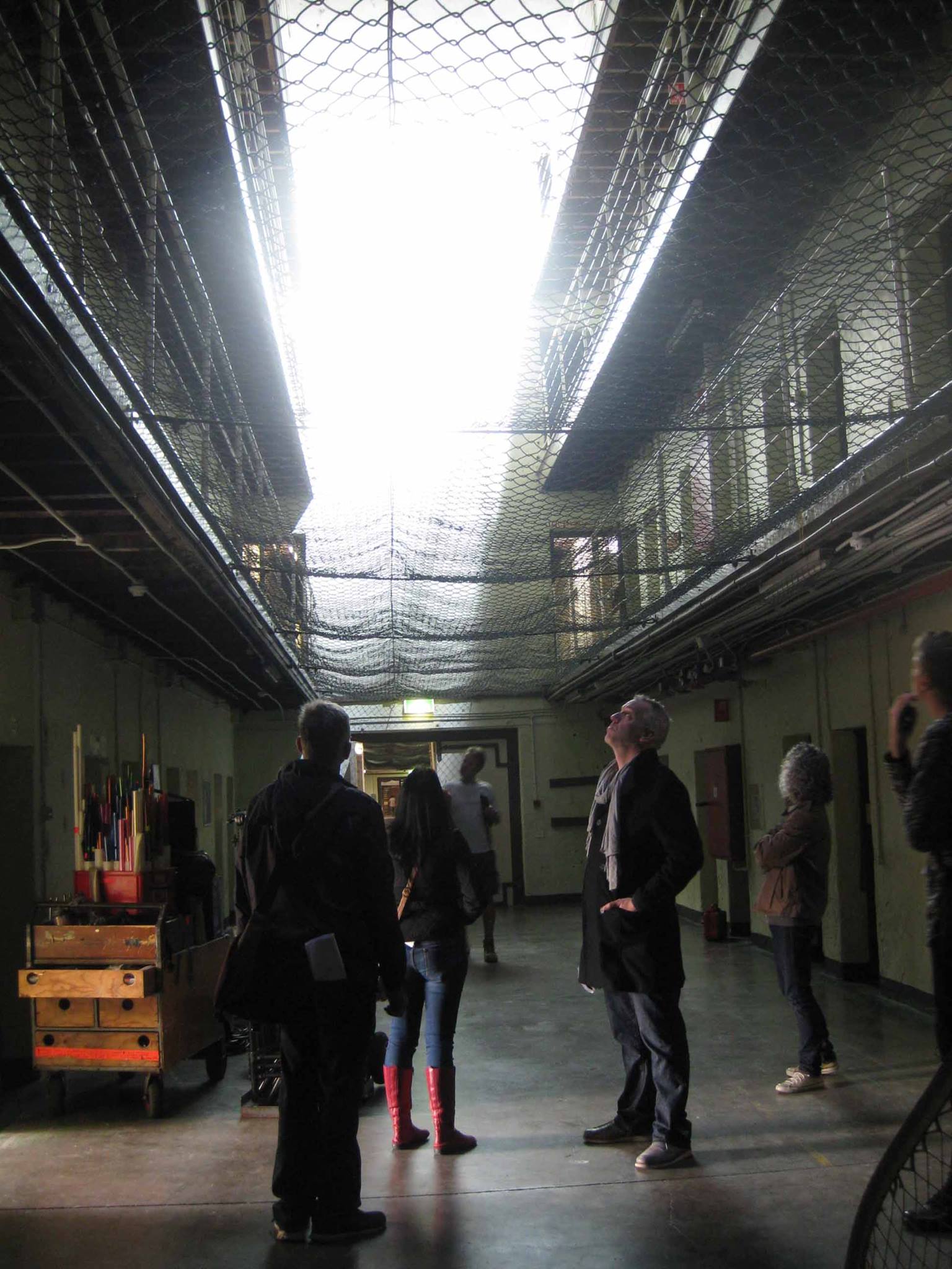 On the set of 'The Fenian Preview'. Fremantle Prison, Western Australia 2014.