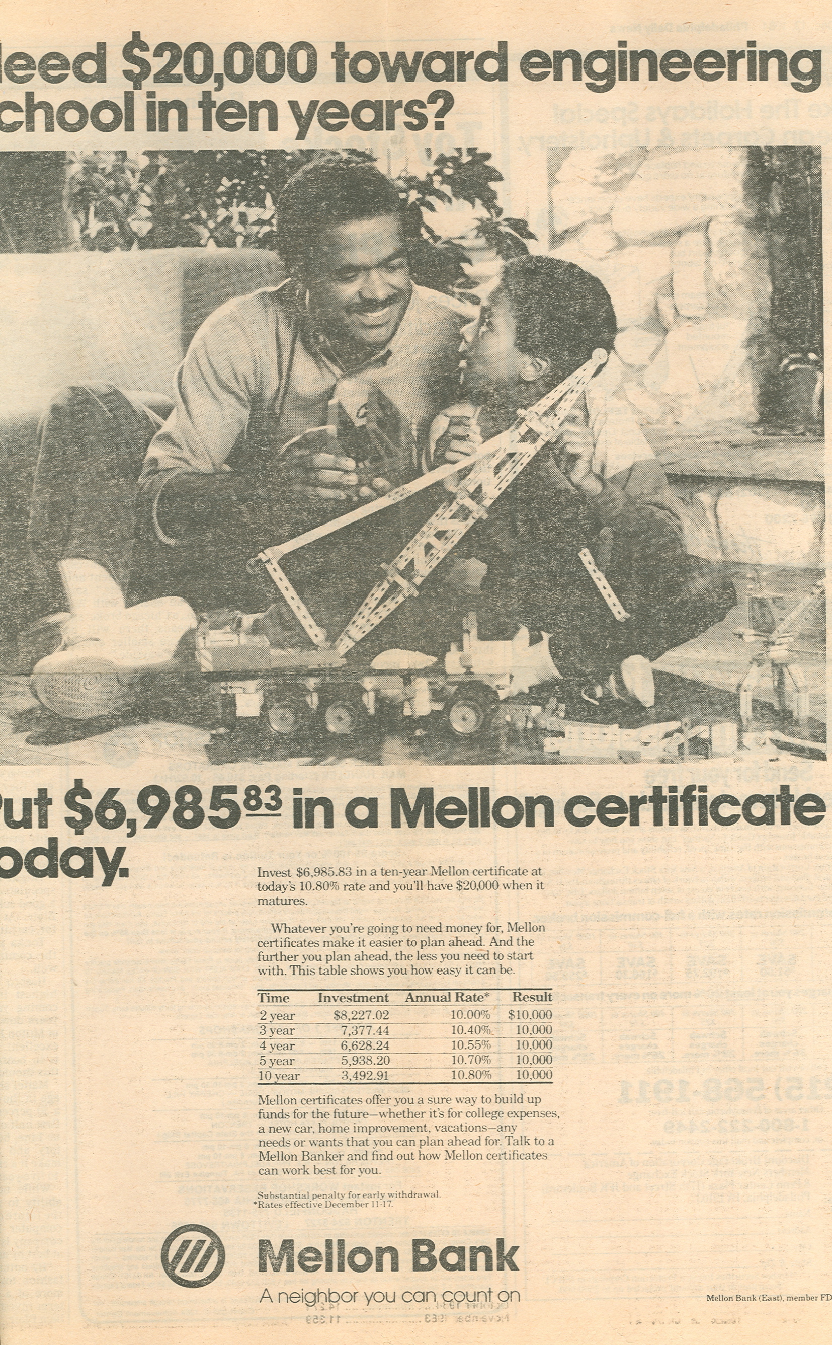 Mellon Bank Print Ad