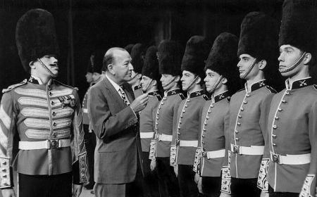 Noel Coward, at Festival Ballet opening, London Express News Photo, July 1959, **I.V.