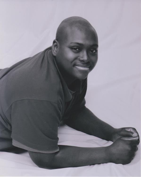 This is a photo headshot portrait of aspiring actor Michael Alex Murray.