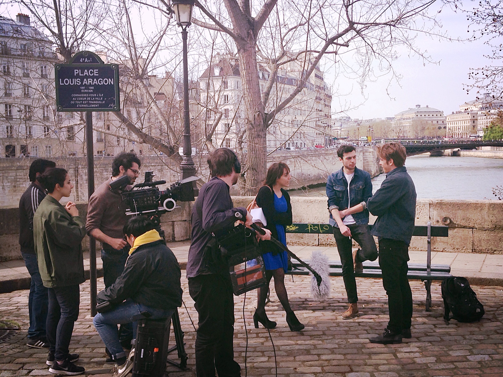 On the set of « If a Bench could Speak »