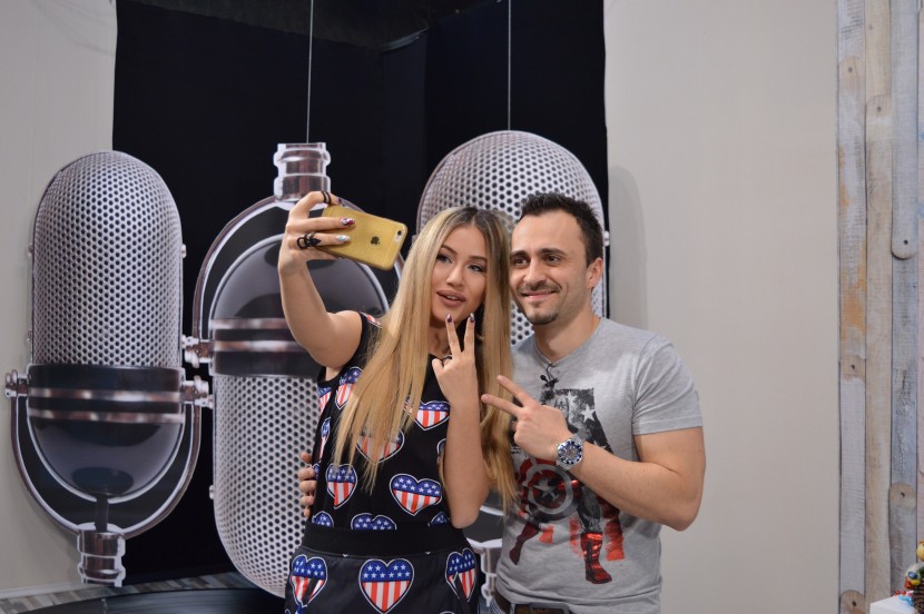 Pavel Vladimirov and the Bulgarian superstar - Gerry-Nikol at 359TV Studios