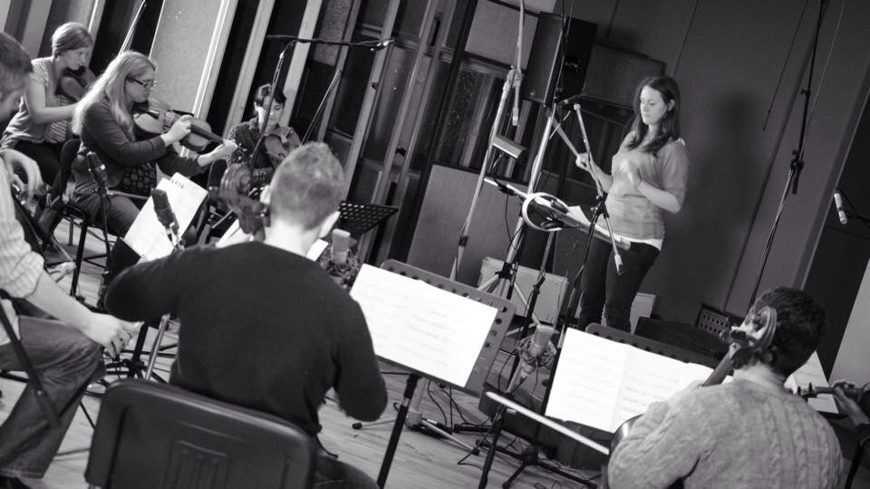 Hannah Y Greene conducting at Windmill Lane Studio