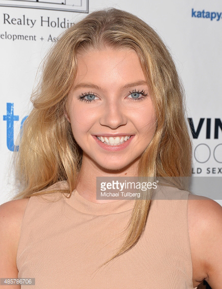 Actress Elise Luthman attends the Hidden Tears product launch to combat human sex trafficking at Sofitel Hotel on August 29, 2015 in Los Angeles, California.