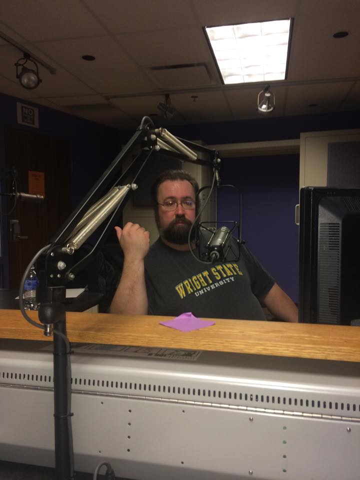Tearing up the airwaves on WWSU 106.9FM.