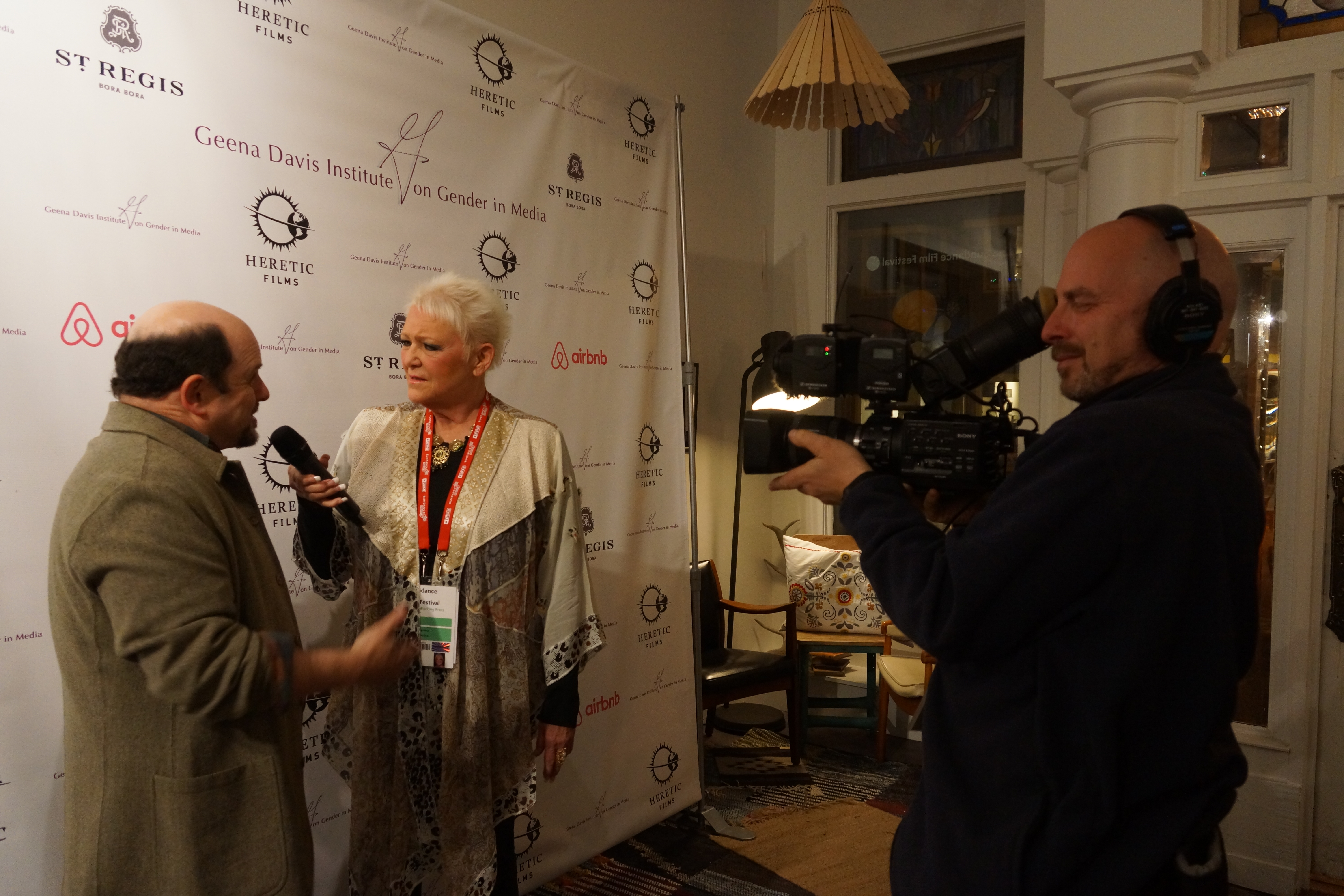Freya interviewing Jason Alexander at The Sundance Film Festival: Interview featured on TTW.TV.