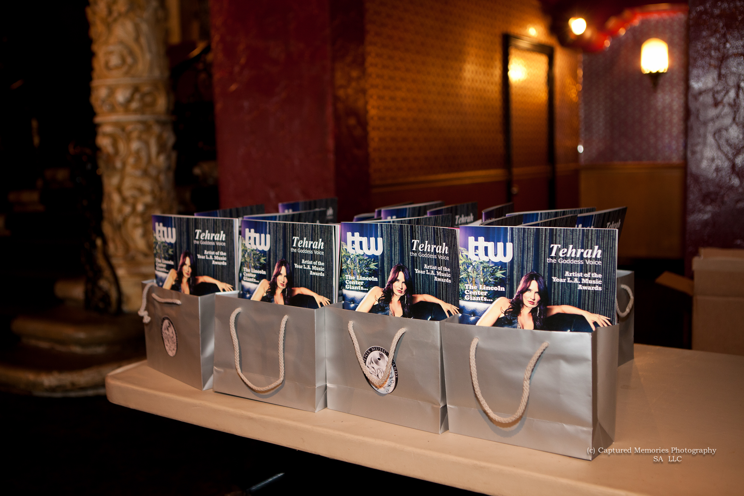TTW Magazine in gifting suites at The L.A. Music Awards,2012!