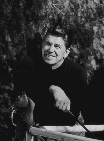 Ronald Reagan at his ranch, in the Santa Monica Mountains