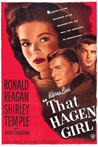 Shirley Temple, Ronald Reagan and Rory Calhoun in That Hagen Girl (1947)