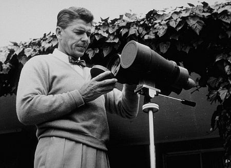 Ronald Reagan at home June 27, 1955