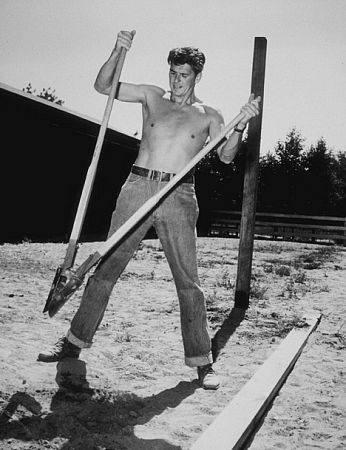 Ronald Reagan at his ranch in Northridge California