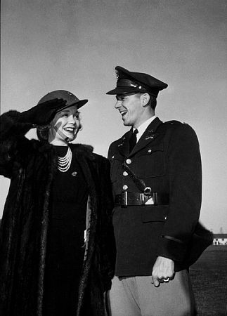 Ronald Reagan with first wife Jane Wyman C. 1942