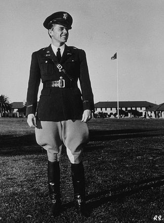 Ronald Reagan in his cavalry reserve uniform Los Angeles, CA