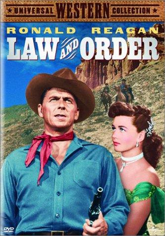 Ronald Reagan and Dorothy Malone in Law and Order (1953)