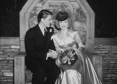 Ronald Reagan and first wife Jane Wyman on their wedding day January 26, 1940