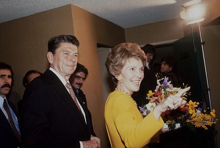 Ronald Reagan with Nancy Reagan