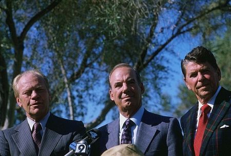 Ronald Reagan with Gerald R. Ford