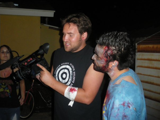 On set for, Tweekers: a Zombie Movie.