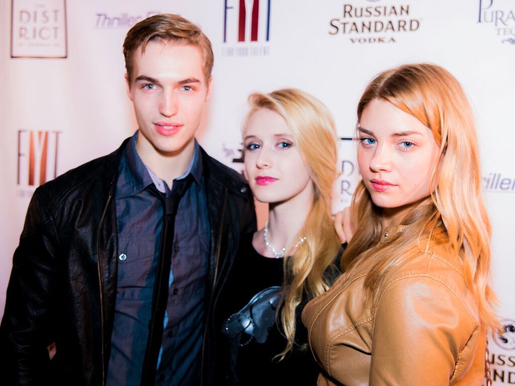 From left to right: Trevor Stines, Nicole Tompkins, and Christy St. John at the 