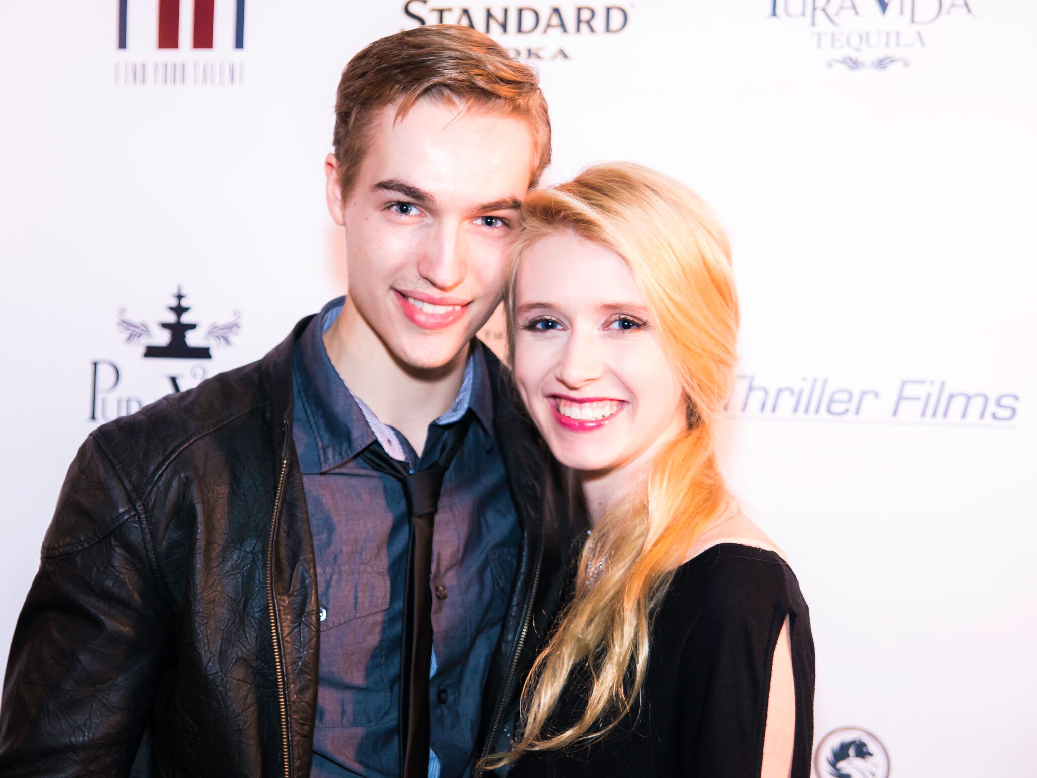 Trevor Stines and Nicole Tompkins at the 