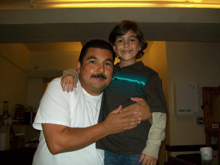 Guillermo Rodriguez and Luke on set of Jimmy Kimmel Live
