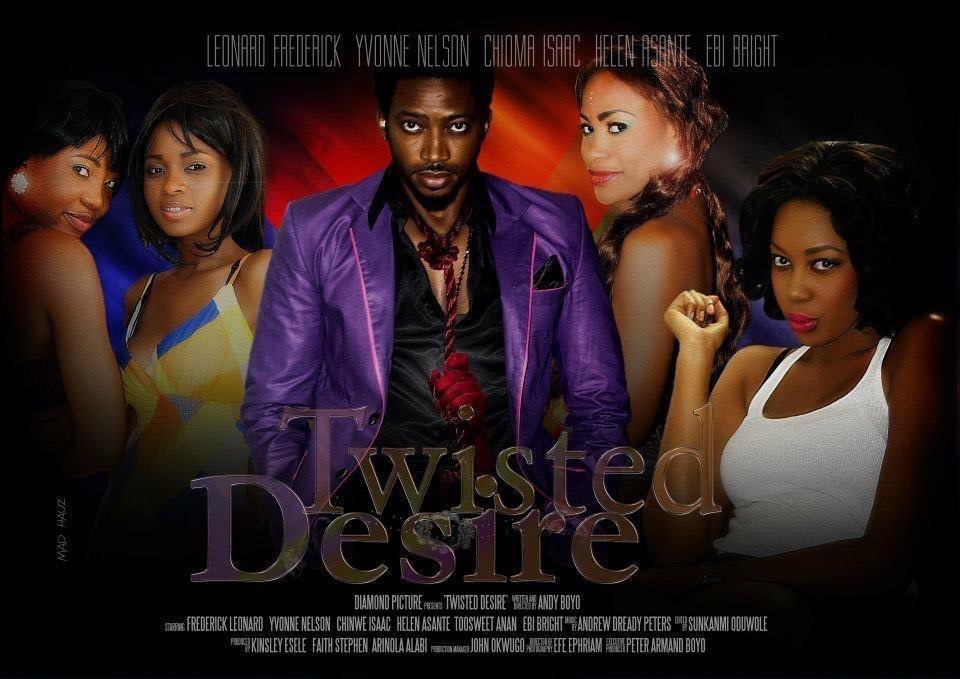 Official poster TWISTED DESIRE. A Film by Andy Boyo.