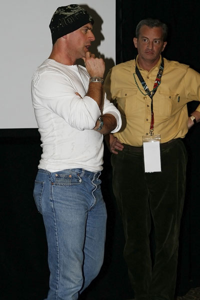 Alan Donnes and Christopher Meloni answer questions about DIRTY MOVIE at Slamdance Film Festival in Park City, Utah.