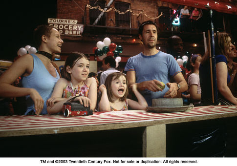 Still of Sarah Bolger, Paddy Considine, Samantha Morton and Emma Bolger in In America (2002)