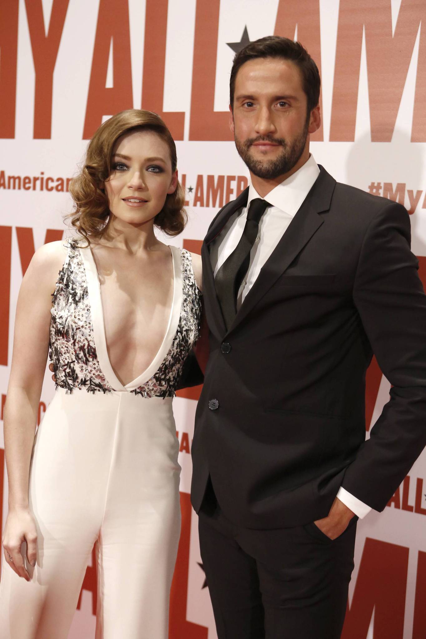 Sarah Bolger and Juston Street at event of My All American (2015)
