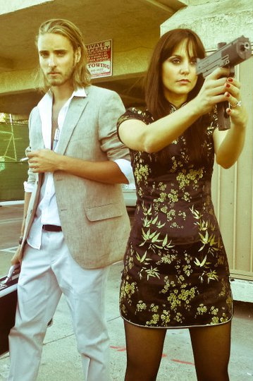 Ina-Alice Kopp and Oliver Seitz on set for 