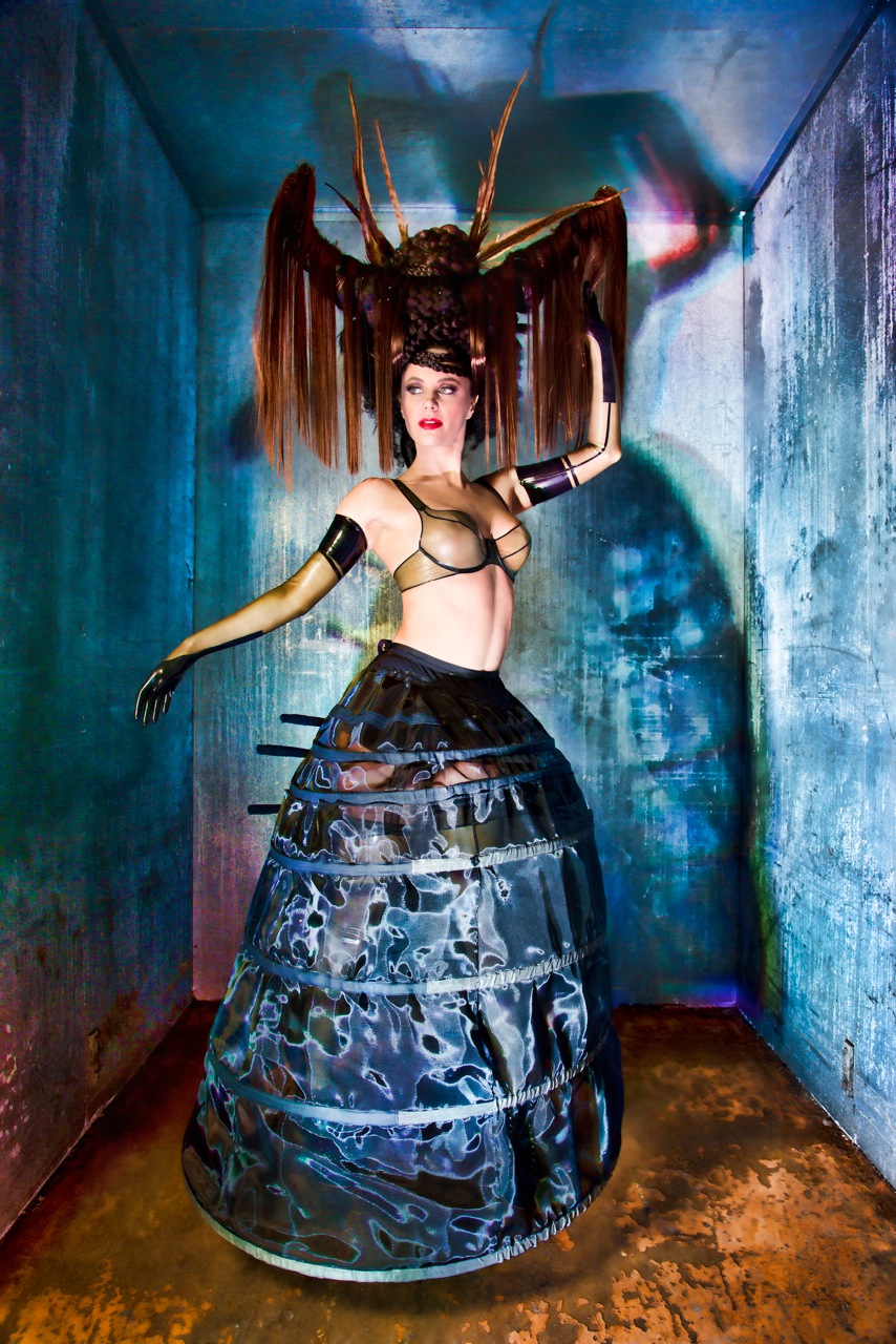 Ina-Alice Kopp in an Asian inspired theme photographed by Paul Kolp for his art show in Hong Kong.