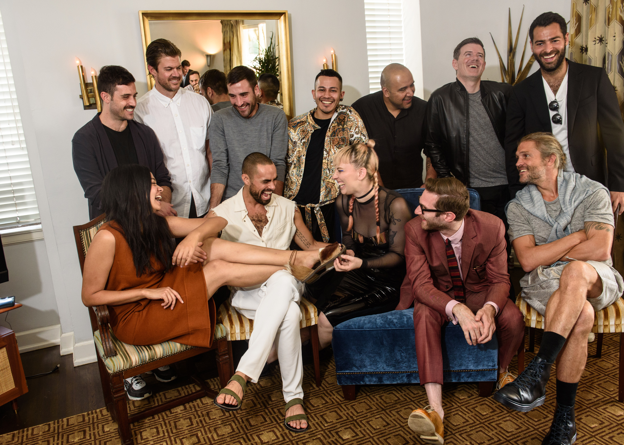 Still of Scott Studenberg, John Targon, Matt Baldwin, Aurora James, Brad Schmidt, Raul Arevalo, Chris Gelinas, Becca McCharen, David Hart, Rio Uribe, Jonathan Simkhai and Thaddeus O'Neil in The Fashion Fund (2014)