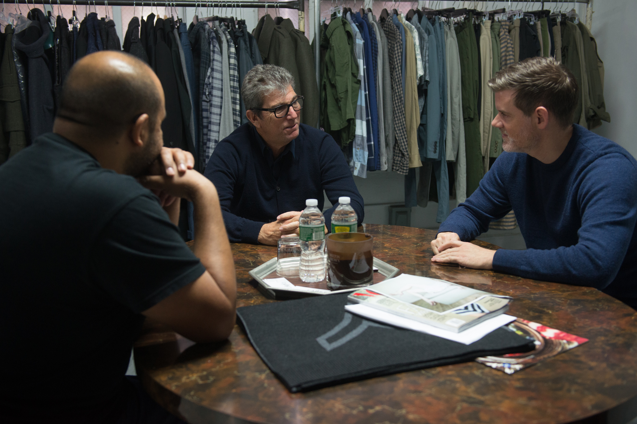 Still of Andrew Rosen, Brad Schmidt and Raul Arevalo in The Fashion Fund (2014)