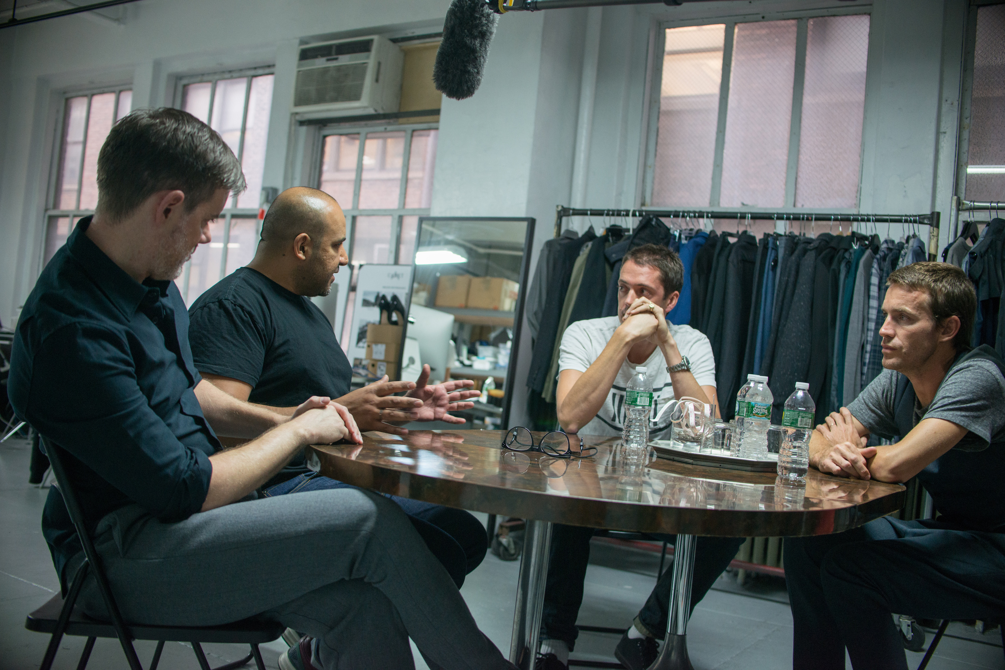 Still of Marcus Wainwright, Brad Schmidt, Raul Arevalo and David Neville in The Fashion Fund (2014)