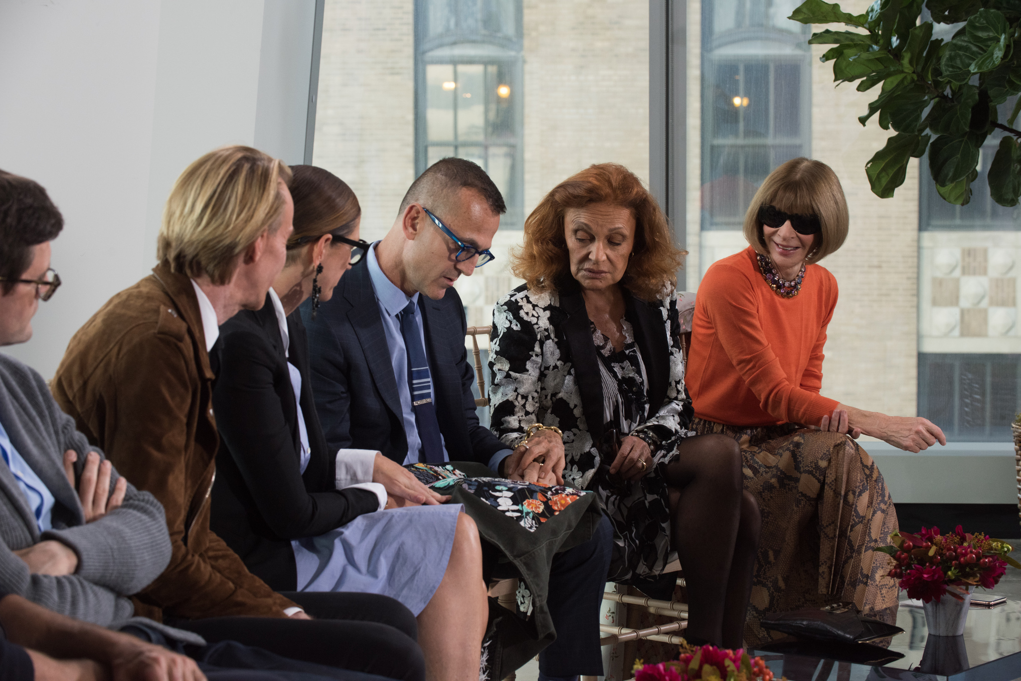 Still of Diane von Fürstenberg, Anna Wintour, Jenna Lyons, Ken Downing, Steven Kolb and Mark Holgate in The Fashion Fund (2014)