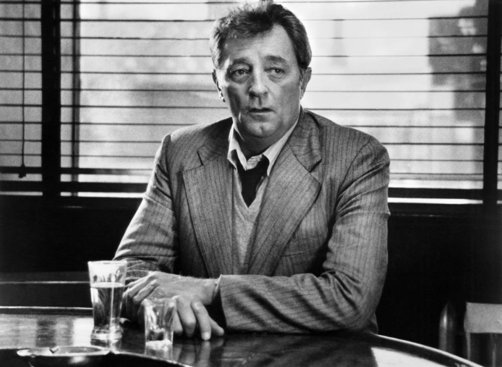 Bob Mitchum in a scene from the 1973 Film, 
