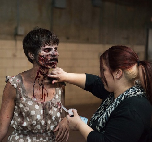 On set touch ups, for TIFF's 2015 Midnight Madness Volunteer Trailer. In collaboration with Carlos Henriques, The Butcher Shop.