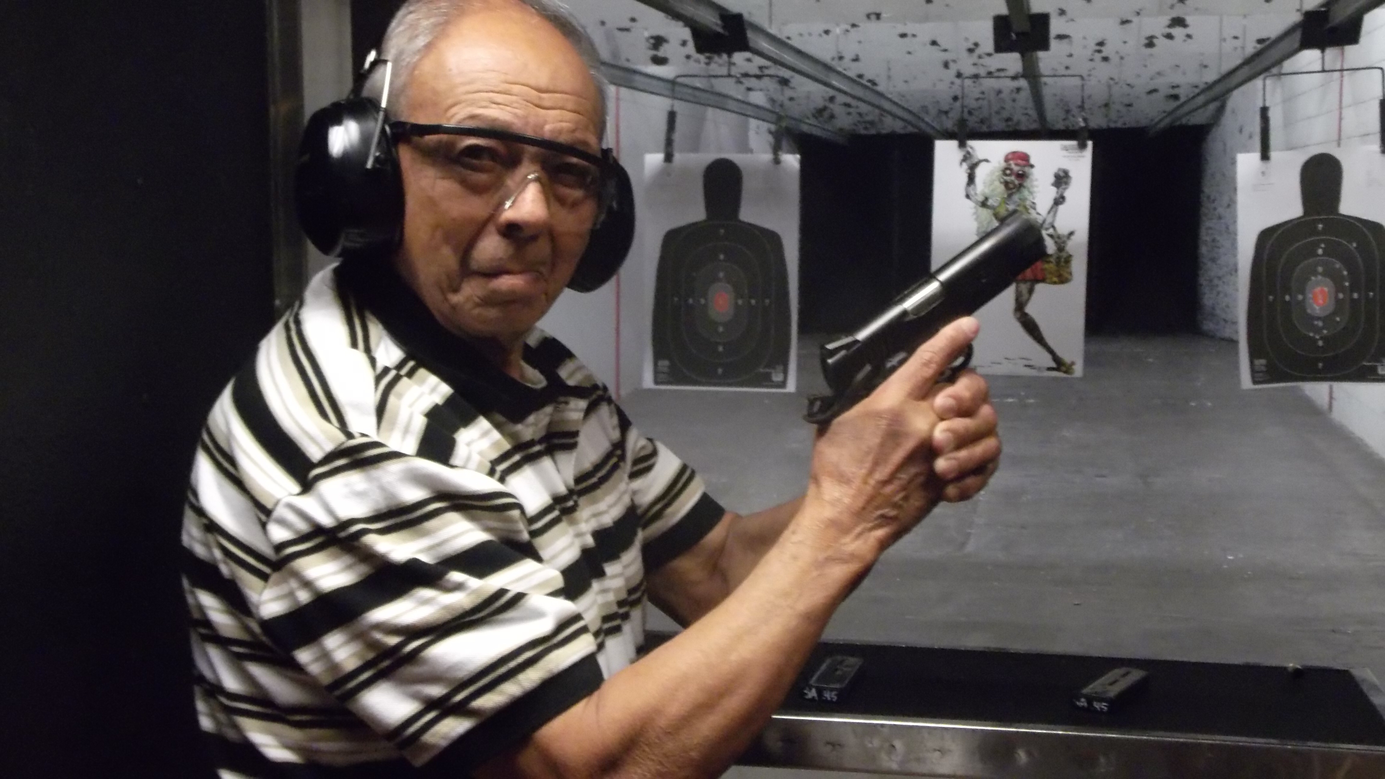 Shooting with my 79 year old father.