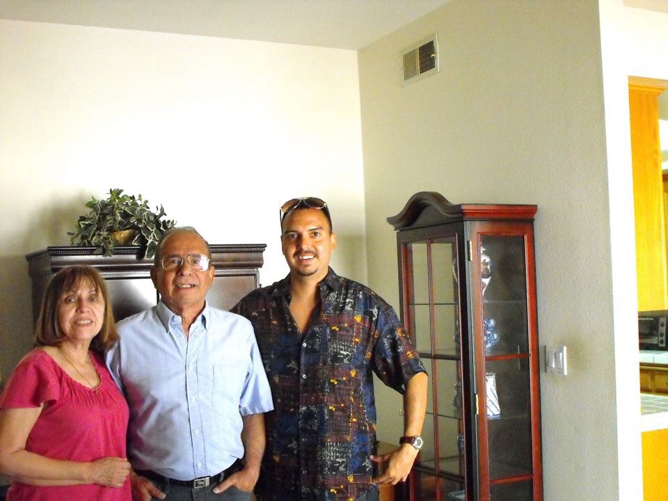 Technical Oscar winner visiting in Westlake, California the late Gustavo Parada at his home.