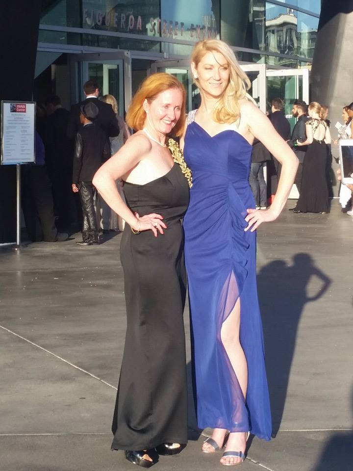 Rachel Daigh and Janine Janicelli at the 57th Annual Grammy Awards