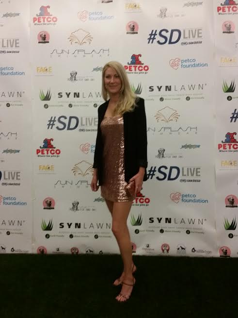 Rachel Daigh at event for Shelter Pets San Diego